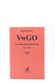 Kopp, Verwaltungsgerichtsordnung VwGO 26. Auflage Mai 2020