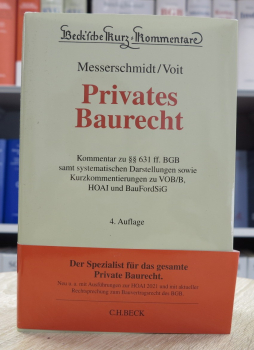 Messerschmidt, Privates Baurecht 4. Auflage 2022