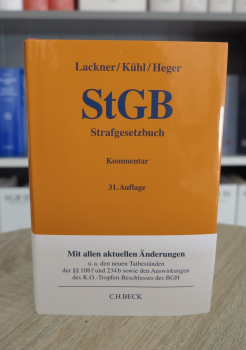 Lackner, StGB Strafgesetzbuch 31. Aufl. 2025 aktuelle Auflage