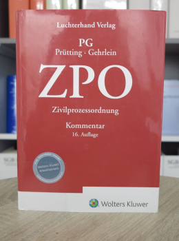 Prütting, ZPO 16. Auflage Mai 2024