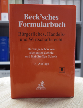Beck'sches Formularbuch Bürgerliches, Handels- und Wirtschaftsrecht 14. Auflage 2022 (Oktober 2021)