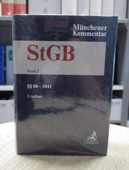 Münchener Kommentar StGB Strafgesetzbuch 5. Auflage 2025 Band 3, §§ 80-184 l, aktuelle Auflage