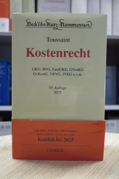 Toussaint, Kostenrecht 55. Auflage 2025