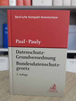 Paal/Pauly, DSGVO BDSG Datenschutz-Grundverordnung Bundesdatenschutzgesetz 3. Auflage 2021 (Juli 2020)