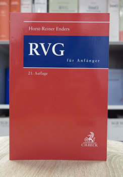 Enders, RVG für Anfänger 21. Auflage Mai 2023