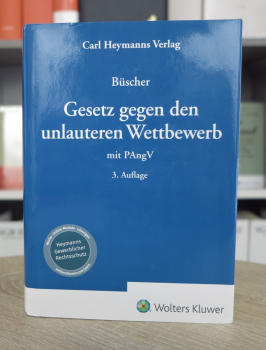 Büscher, UWG Kommentar Gesetz gegen den unlauteren Wettbewerb mit PAngV 3. Auflage 2024 (Oktober 2023)
