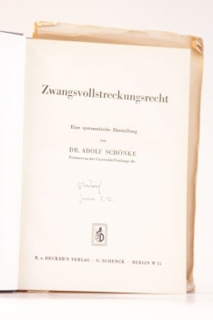 Schönke, Zwangsvollstreckungsrecht 1. Auflage 1939