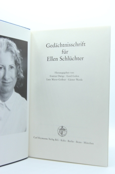 Preview: Gedächtnisschrift für Ellen Schlüchter, Köln 2002