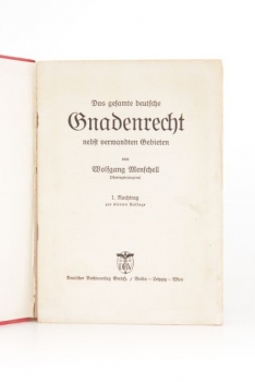 Menschell, Gnadenrecht, 4. Auflage 1941