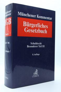 Münchener Kommentar BGB  8. Auflage 2020 Band 6 Schuldrecht Besonderer Teil III §§ 631-704
