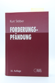 Stöber, Forderungspfändung 17. Auflage 2020 (Oktober 2019)
