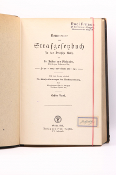 von Olshausen, Kommentar zum Strafgesetbuch StGB für das Deutsche Reich 10. Auflage 1916 in 2 Bänden