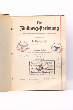 Preview: Jonas, Die Zivilprozessordnung in der Fassung der Bekanntmachung vom 8. November 1933, 16. Auflage 1938/39 in 2 Bänden