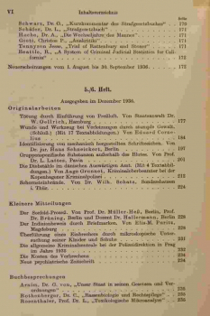 Archiv für Kriminologie, Begründet von Dr. Hans Gross, Band 99 und 100, 1936/1937