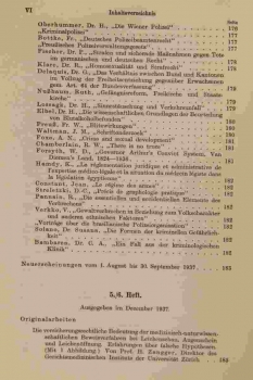 Archiv für Kriminologie, Begründet von Dr. Hans Gross, Band 101 und 102, 1937/1938