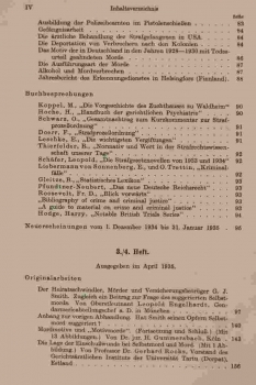 Archiv für Kriminologie, Begründet von Dr. Hans Gross, Band 96 und 97, 1935