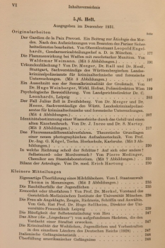 Archiv für Kriminologie, Begründet von Dr. Hans Gross, Band 88 und 89, 1931, Band 89 ist vor Band 88 gebunden