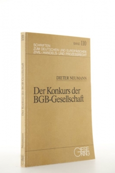 Neumann, Der Konkurs der BGB-Gesellschaft - Auflage 1986