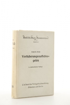 Prölß, Versicherungsaufsichtsgesetz - 2. Auflage 1957