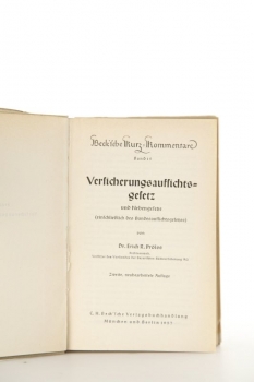 Prölß, Versicherungsaufsichtsgesetz - 2. Auflage 1957