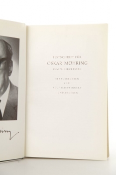 Festschrift für Oskar Möhring zum 70. Geburtstag - Auflage 1973