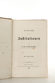 Scheurl, Lehrbuch der Institutionen - 5. Auflage 1868