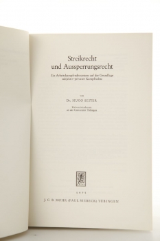 Seiter, Streikrecht und Aussperrungsrecht, 1975