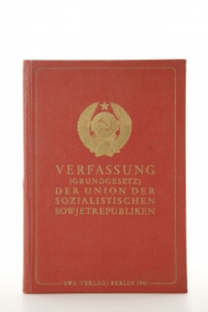 Verfassung (Grundgesetz) der Union der Sozialistischen Sowjetrepubliken - Auflage 1947