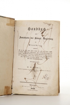 Handbuch zum Amtsblatte der Königl. Regierung zu Arnsberg, 1840