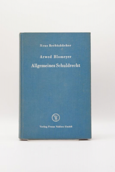 Blomeyer, Allgemeines Schuldrecht 1. Auflge 1953