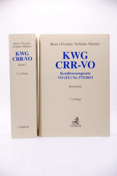 Boos, KWG CRR-VO Kreditwesengesetz Kommentar in 2 Bänden, 5. Auflage 2016