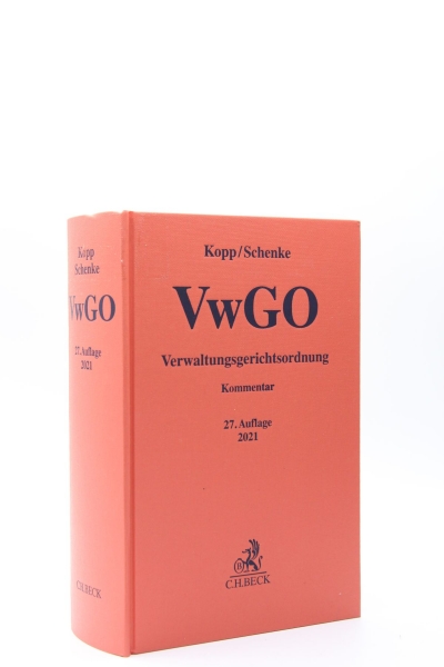 Kopp, Verwaltungsgerichtsordnung VwGO 27. Auflage Mai 2021