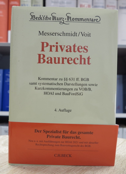 Messerschmidt, Privates Baurecht 4. Auflage 2022
