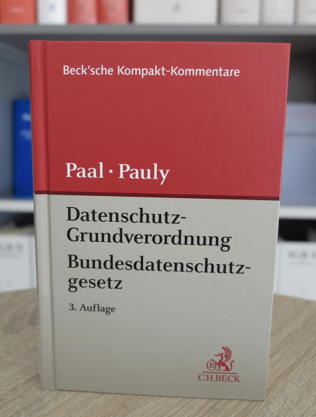 Paal/Pauly, DSGVO BDSG Datenschutz-Grundverordnung Bundesdatenschutzgesetz 3. Auflage 2021 (Juli 2020)