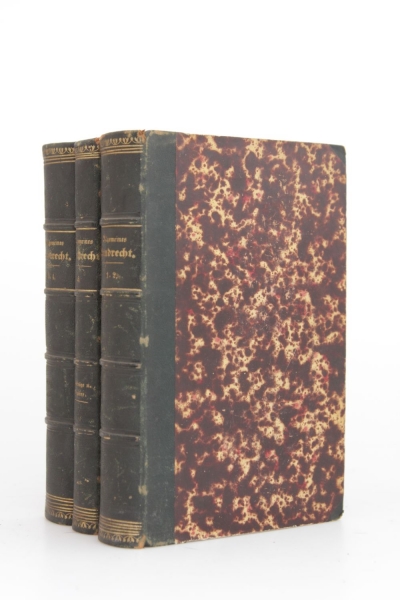 Allgemeines Landrecht für die preußischen Staaten, 5 Bände in 3 Bänden, 1855