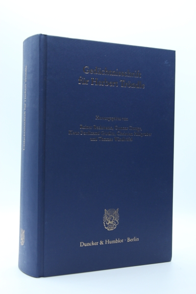 Gedächtnisschrift für Herbert Tröndle, Berlin 2019