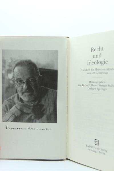 Recht und Ideologie, Festschrift für Hermann Klenner zum 70. Geburtstag, Freiburg 1996