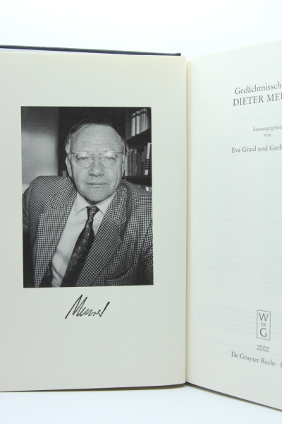 Gedächtnisschrift für Dieter Meurer, Berlin 2002