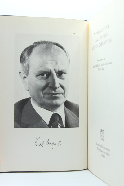 Festschrift für Karl Engisch zum 70. Geburtstag, Frankfurt 1969