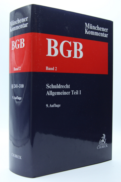 Münchener Kommentar BGB  9. Auflage 2022 Band 2 Schuldrecht Allgemeiner Teil I §§ 241-310