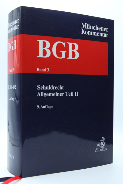 Münchener Kommentar BGB  9. Auflage 2022 Band 3 Schuldrecht Allgemeiner Teil II §§ 311-432