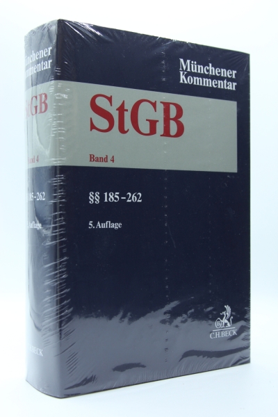 Münchener Kommentar StGB Strafgesetzbuch 5. Auflage 2025 Band 4 §§ 185-262, unbenutztes verschweißtes Autorenexemplar