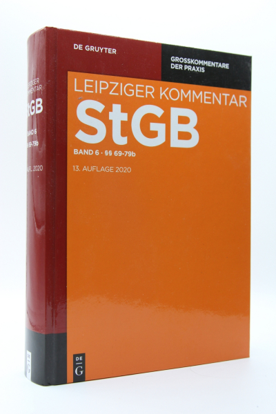 Leipziger Kommentar StGB 13. Auflage 2020 §§ 69-79b