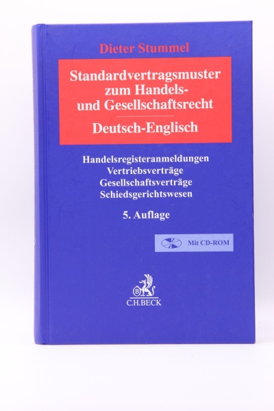 Stummel, Standardvertragsmuster zum Handels- und Gesellschaftsrecht Deutsch-Englisch 5. Auflage 2015