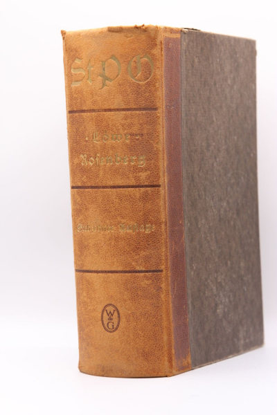 Löwe/Rosenberg, Die Strafprozessordnung für das Deutsche Reich vom 22. März 1924, 17. Auflage 1927